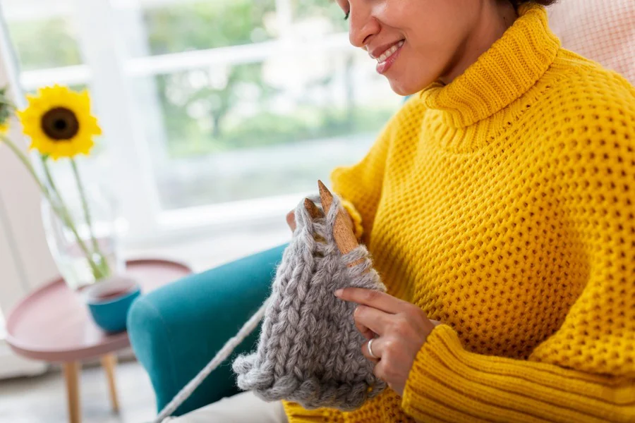 Quel point est le plus adapté pour tricoter une écharpe en coton ?